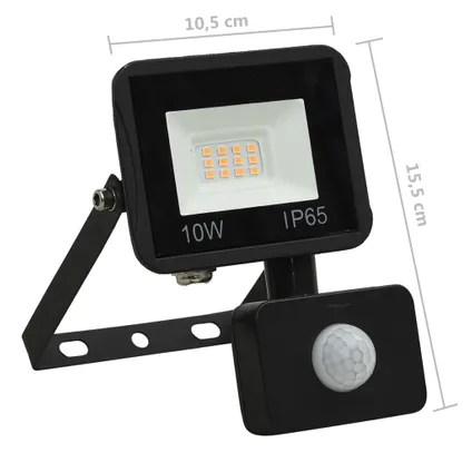 vidaXL - Aluminium - Spotlight met sensor LED 10 W warmwit - TLS149623 10