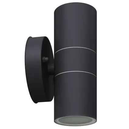 vidaXL - Roestvrij staal - LED-wandlamp buiten op-/neerwaarts RVS 2 - TLS42417 5