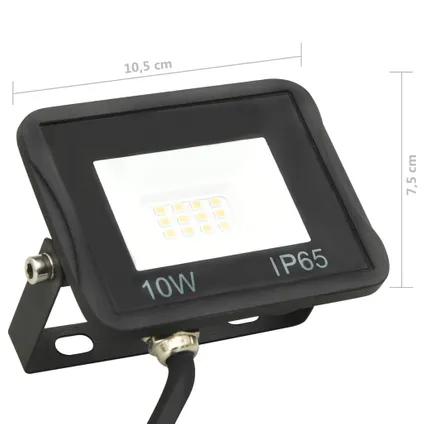 vidaXL - Aluminium - Spotlight LED 10 W warmwit - TLS149605 10