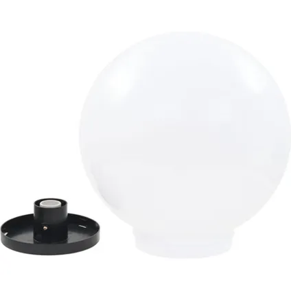 The Living Store - Plastique - Lampes à LED sous forme de boule 4 pcs Sphérique - Blanc 3
