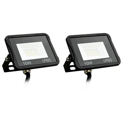 vidaXL - Aluminium - Spotlights 2 st LED 10 W koudwit - TLS149615