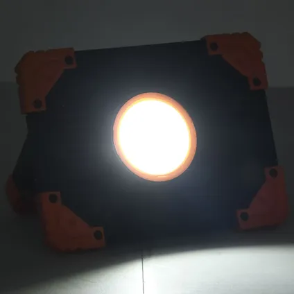 vidaXL - Kunststof - Spotlight draagbaar LED ABS 10 W koudwit - TLS149673 2
