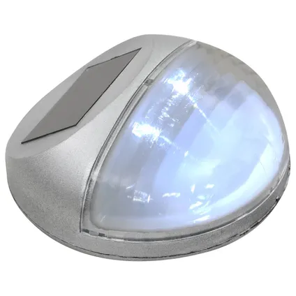 vidaXL - Polypropyleen - LED-wandlampen solar rond zilver 12 st - TLS44473 5