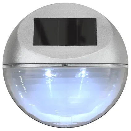 vidaXL - Polypropyleen - LED-wandlampen solar rond zilver 12 st - TLS44473 6