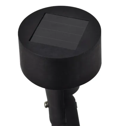 vidaXL - Kunststof - Outdoor Spotlight 12 st solar LED zwart - TLS41166 5