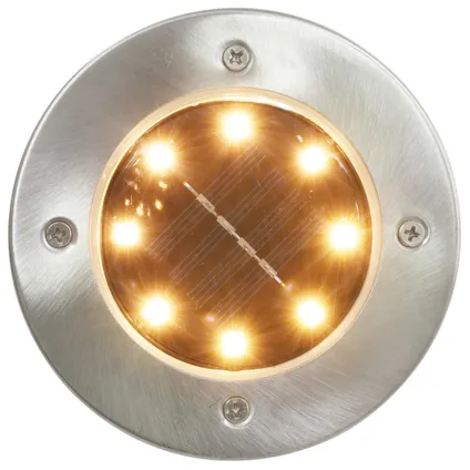vidaXL - Kunststof - Grondlampen 8 st solar LED warmwit - TLS44417 2