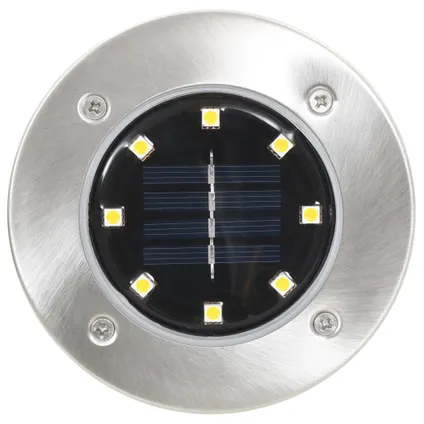 vidaXL - Kunststof - Grondlampen 8 st solar LED warmwit - TLS44417 3