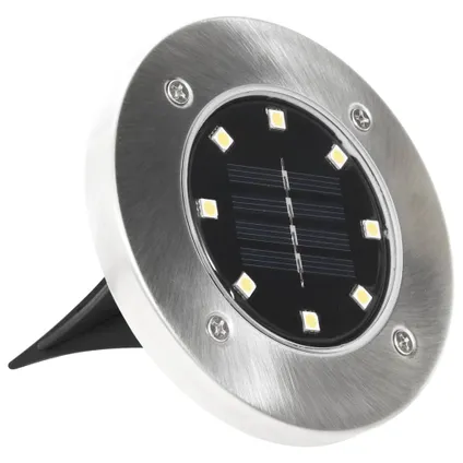 vidaXL - Kunststof - Grondlampen 8 st solar LED warmwit - TLS44417 4