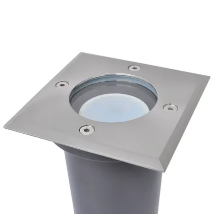 vidaXL - Aluminium - LED-Grondspots buiten 3 stuks vierkant - TLS42413 3