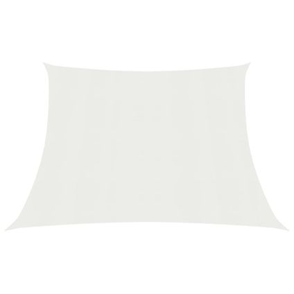 The Living Store - - Voile d'ombrage 160 g/m² Blanc 4/5x3 m PEHD - TLS311270