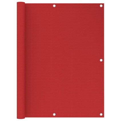 vidaXL - Balkonscherm 120x500 cm HDPE rood - TLS311014