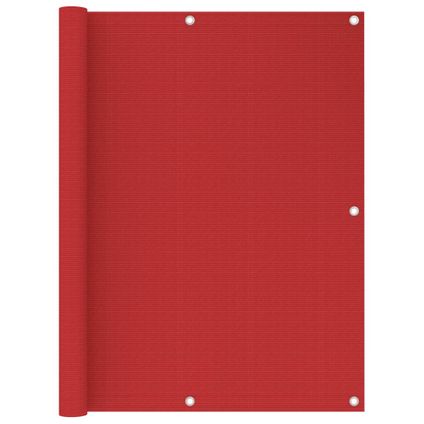 vidaXL - - Balkonscherm 120x300 cm HDPE rood - TLS311012