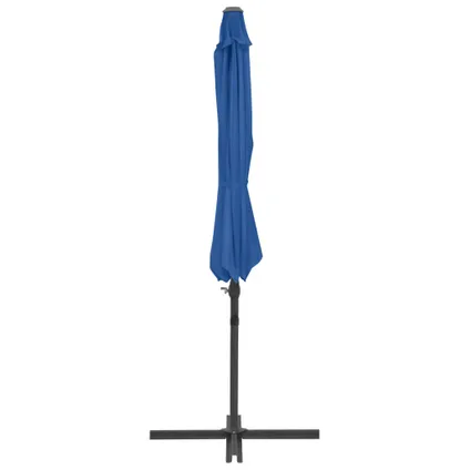 vidaXL - Zweefparasol met stalen paal 300 cm azuurblauw - TLS46999 4