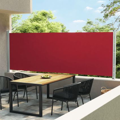 vidaXL - Tuinscherm uittrekbaar 160x600 cm rood - TLS317961