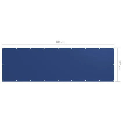 vidaXL - Balkonscherm 120x400 cm oxford stof blauw - TLS135017 5
