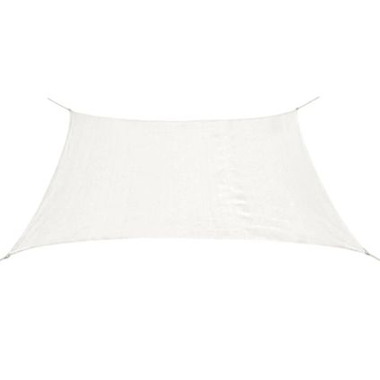The Living Store - - Voile d'ombrage PEHD Rectangulaire 2 x 4 m Blanc - TLS43016