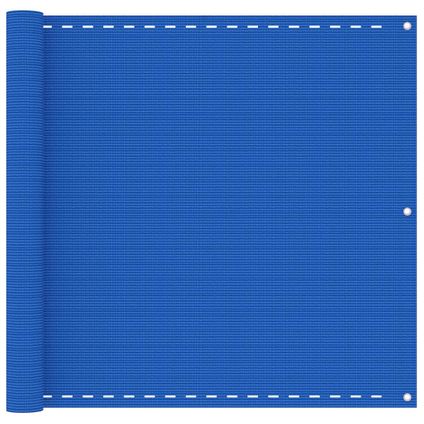 vidaXL - - Balkonscherm 90x600 cm HDPE blauw - TLS310987