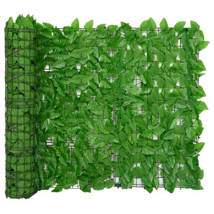 vidaXL - - Balkonscherm met groene bladeren 400x100 cm - TLS315500