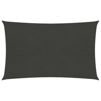 The Living Store - - Voile d'ombrage 160 g/m² Anthracite 4x7 m PEHD - TLS311080