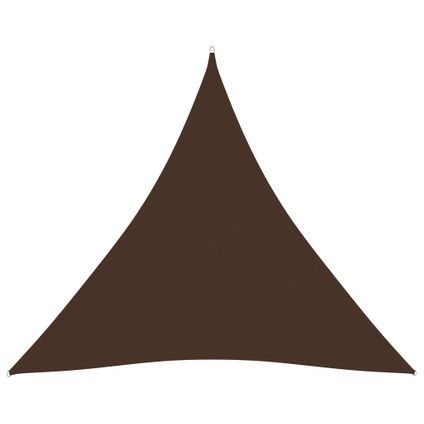 vidaXL - - Voile de parasol tissu oxford triangulaire 4x4x4 m marron - 135836