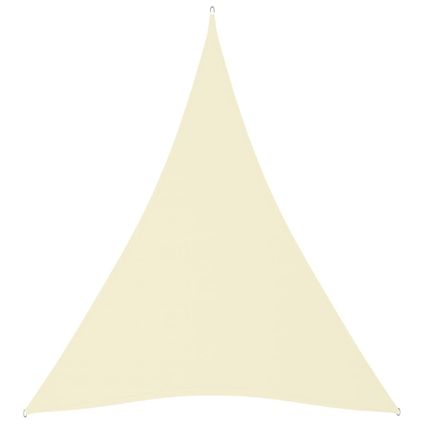 vidaXL - - Voile de parasol tissu oxford triangulaire 3x4x4 m crème - 135229