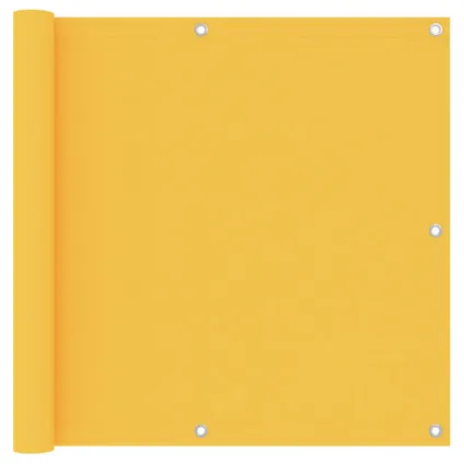 vidaXL - Balkonscherm 90x500 cm oxford stof geel - TLS135026