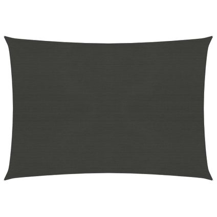The Living Store - - Voile d'ombrage 160 g/m² Anthracite 2x3 m PEHD - TLS311062