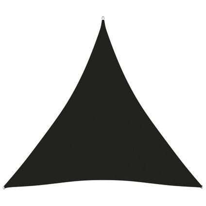 vidaXL - Zonnescherm driehoekig 3,6x3,6x3,6 m oxford stof zwart - TLS135776