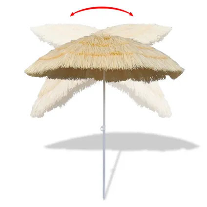 The Living Store - - Parasol de plage inclinable style Hawaii - TLS41290 3