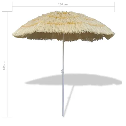 The Living Store - - Parasol de plage inclinable style Hawaii - TLS41290 7