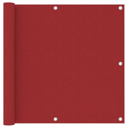 vidaXL - Balkonscherm 90x500 cm oxford stof rood - TLS135038