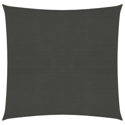 The Living Store - - Voile d'ombrage 160 g/m² Anthracite 5x5 m PEHD - TLS311058