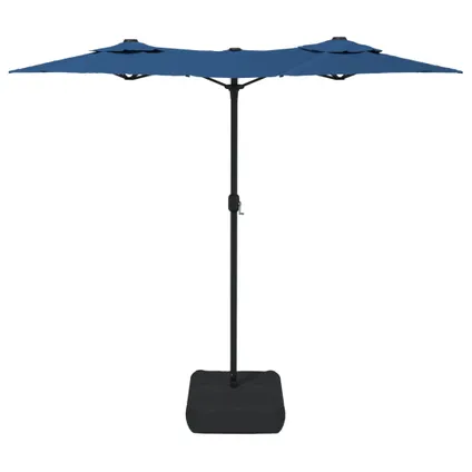 The Living Store - - Parasol à double tête avec LED bleu azuré 316x240 cm - TLS362976 5