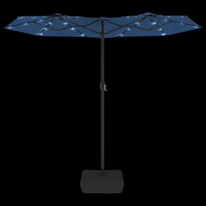 The Living Store - - Parasol à double tête avec LED bleu azuré 316x240 cm - TLS362976 6