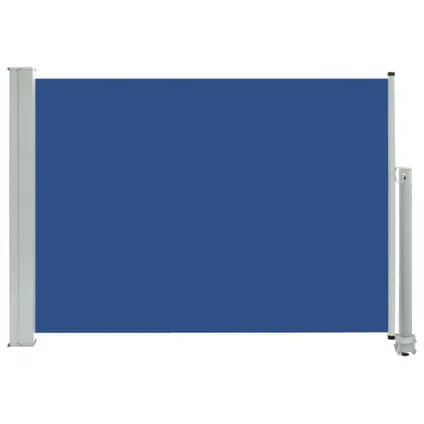vidaXL - Tuinscherm uittrekbaar 80x300 cm blauw - TLS48362 2