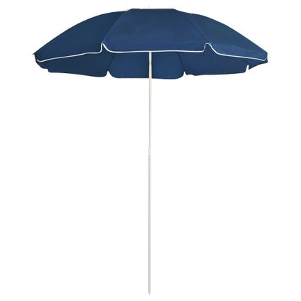 The Living Store - - Parasol d'extérieur avec mât en acier Bleu 180 cm - TLS315541