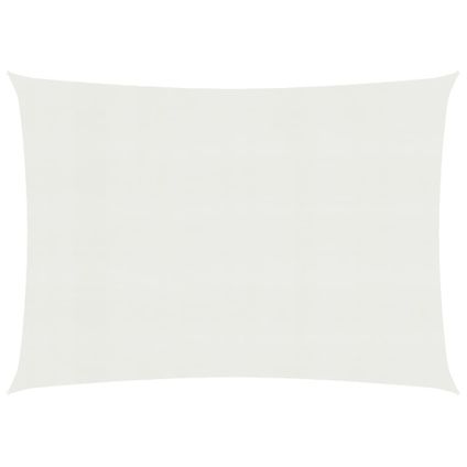 The Living Store - - Voile d'ombrage 160 g/m² Blanc 3,5x4,5 m PEHD - TLS311241