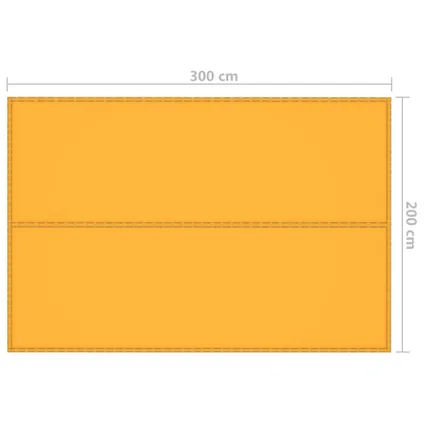 vidaXL - Afdekzeil 3x2 m geel - TLS93057 7
