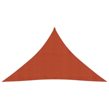 The Living Store - - Voile d'ombrage 160 g/m² Terre cuite 3,5x3,5x4,9 m PEHD - TLS311367