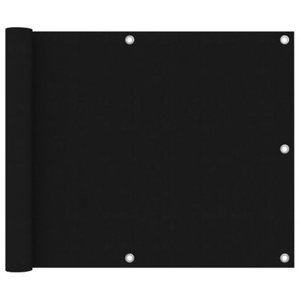 vidaXL - Balkonscherm 75x600 cm oxford stof zwart - TLS135059