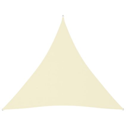 vidaXL - Zonnescherm driehoekig 4x4x4 m oxford stof crèmekleurig - TLS135231