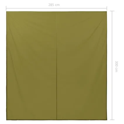 vidaXL Kampeerzeil - Camping - Outdoor - 300 x 285 cm - Groen 7