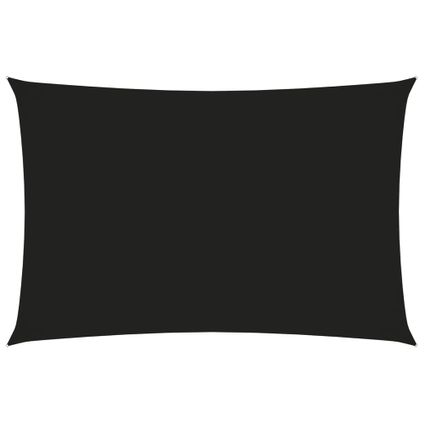vidaXL - Zonnescherm rechthoekig 2x4 m oxford stof zwart - TLS135752