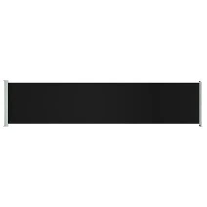 vidaXL - Tuinscherm uittrekbaar 140x600 cm zwart - TLS317952 2