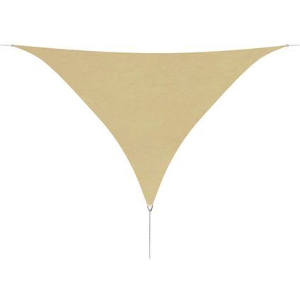 vidaXL - Zonnescherm driehoekig 3,6x3,6x3,6 m oxford stof beige - TLS42295