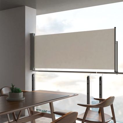 The Living Store - - Auvent latéral rétractable de patio 100 x 300 cm Blanc - TLS45185