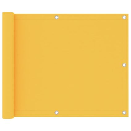 vidaXL - Balkonscherm 75x500 cm oxford stof geel - TLS135022