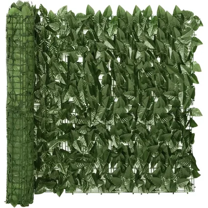 vidaXL - Balkonscherm met groene bladeren 300x100 cm - TLS315499 5