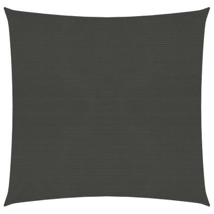 The Living Store - - Voile d'ombrage 160 g/m² Anthracite 4x4 m PEHD - TLS311056