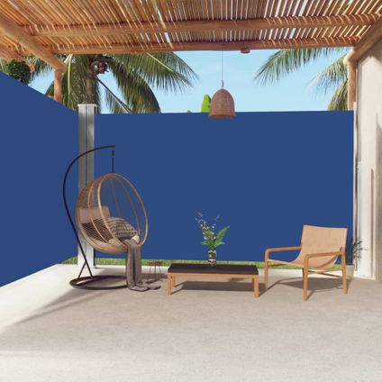 The Living Store - - Auvent latéral rétractable Bleu 220x600 cm - TLS318016
